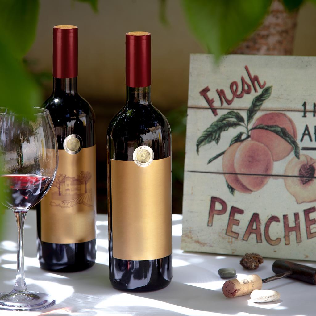 100 Pcs Red Bottle Shrink Film Capsules Black Top Seal Cover Heat Grace Women's