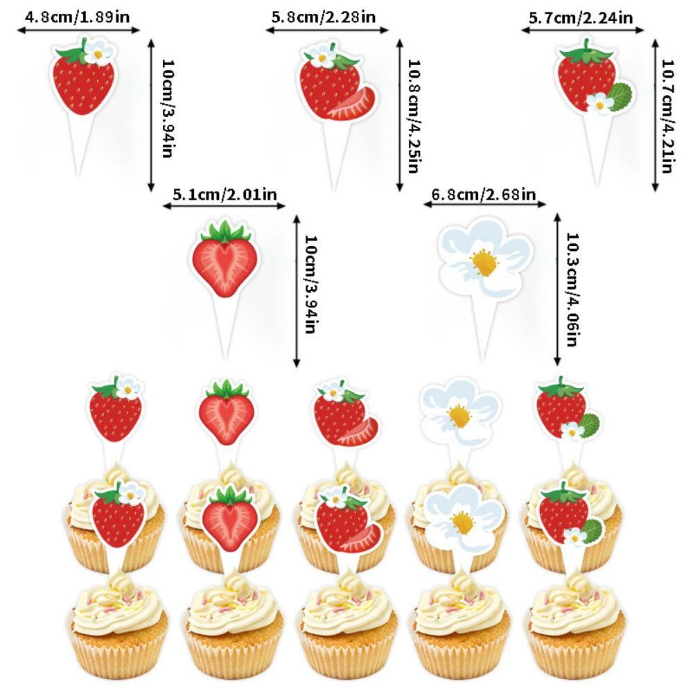 Kawaii Strawberry Honeycomb Ornament Creative Strawberry Hanging Banners  Party Decoration