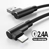 Double Elbow Fast Charging Braided Cable for Apple, Android, and Type-C Phones