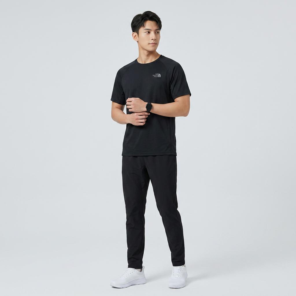 The North Face Breathable Logo Short Sleeve Running T-Shirt Men tops NT7US14A