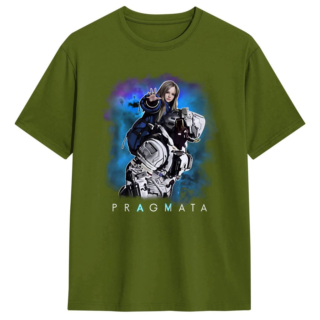 Pragmata Diana Scifi Gamer TShirt Unisex Aesthetic TShirts Summer O Neck Novelty Tees Print Oversized Clothes