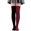 Colorful Over-the-knee Women's Socks For Parties And Holidays Friction-resistant Polyester Blend