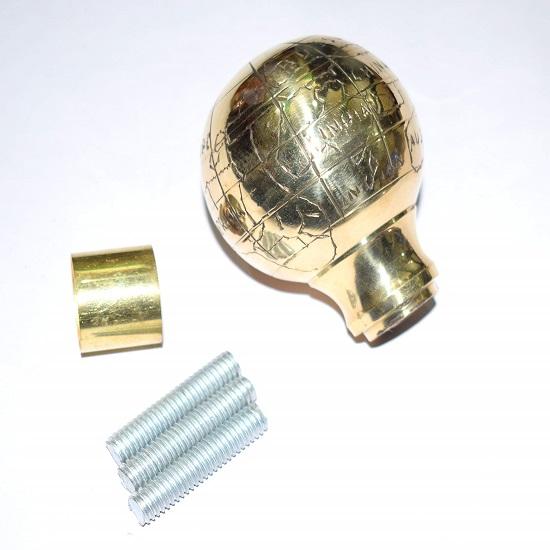 brass Cast ball head with external handle Solid cane Cane handle