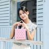 Waterproof Summer Beach Bag Solid Color Jelly Tote Bag Portable Rubber Hole Handbags  Baskets