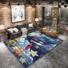 Night Garden Carpet Rug for Living Room Bedroom Home Sofa Decoration,Kids play Nonslip Floor Mat