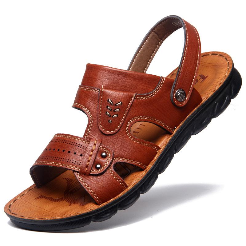 

2025 summer new men s sandals factory non-slip wear-resistant beach shoes sandals men s casual cool slippers men 44