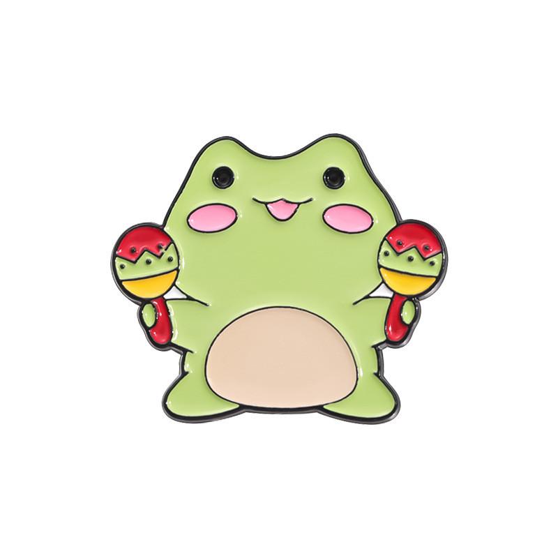 Inspired Frog Playful Enamel Brooch Stylish And Functional Pin For Casual And Formal Outfits