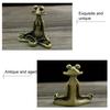 Meditation Fog Incense Stick Holder Vintage Metal Sitting Frog Incense