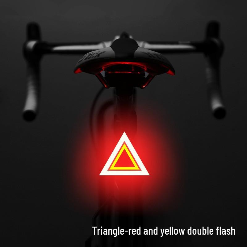 Rechargeable Bicycle Tail Light - Creative Night Riding Warning Light for Cycling Outdoors