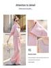 2025 Spring Fashion High-Waist Wide-Leg Pants & Slim Fit Sweatshirt Set
