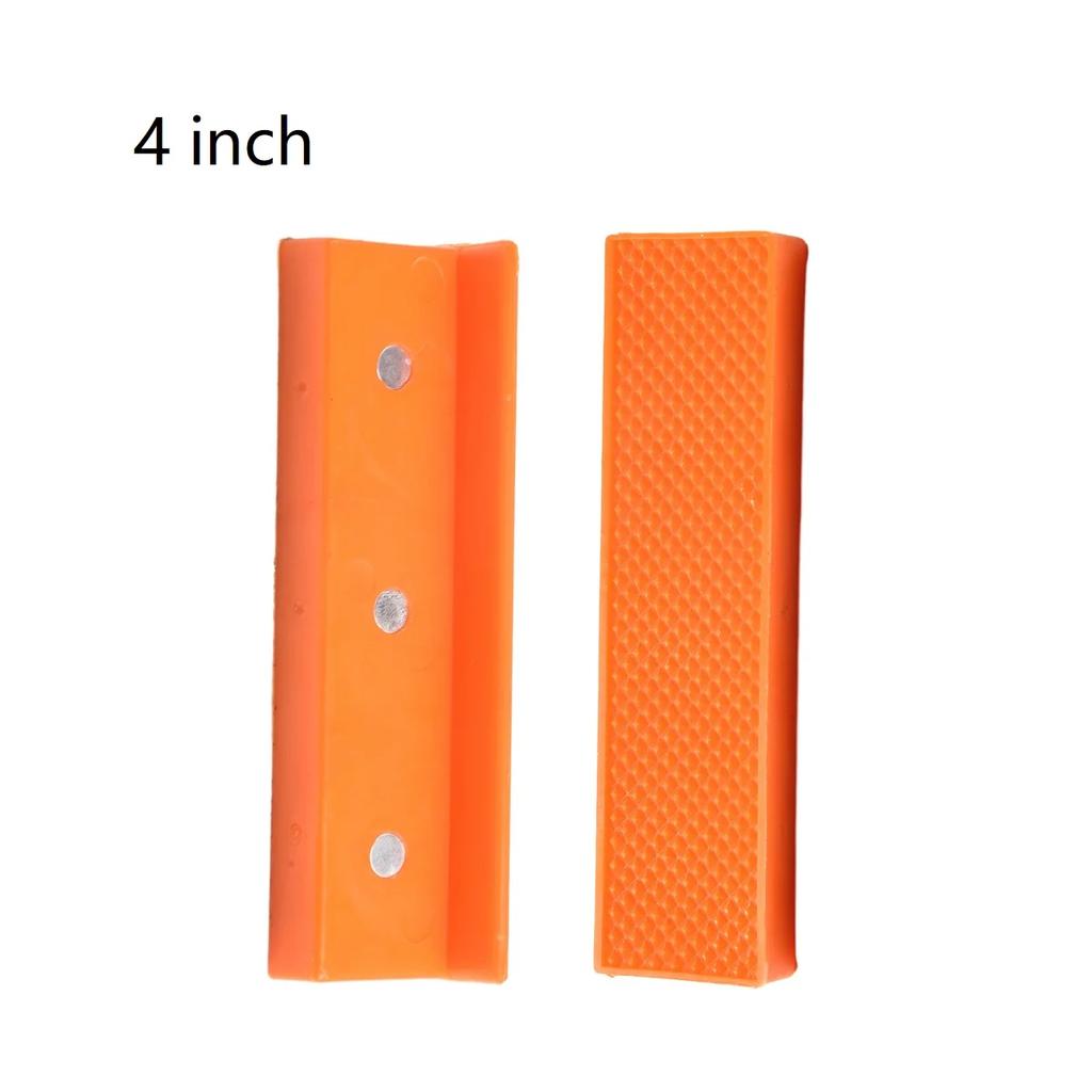 2pcs 4/5/6 Inch Magnetic Soft Pad Jaw Plain Weave/V Shaped For Metal Vise Bench Machine Tools For Metal Vise Bench Machine Tools