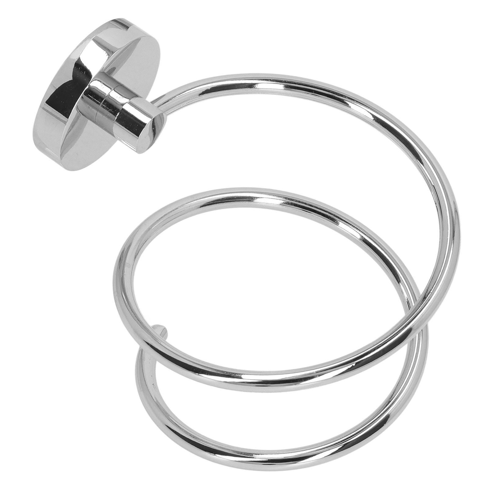 

304 Stainless Steel Hair Dryer Rack Keep Tidy Wall Mount Blow Hair Dryer Holder for Bathroom Chrome Plated