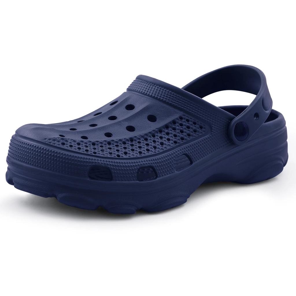2024new Fashion Beach Slippers Non-slip EVA Slippers Bebealy Men Hole Clogs Slippers Men Garden Shoes Men Arch Support Slides