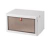 Large Capacity Folding Storage Cabinet with Wheels - Multi-layer Organizer for Snacks & Clothes