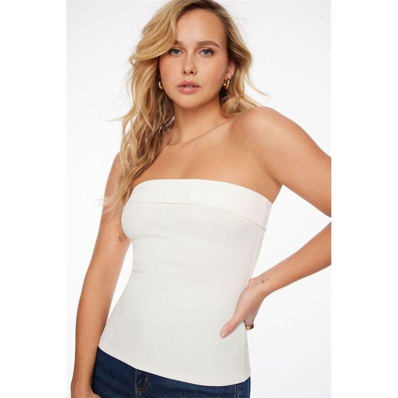 

North American Gyaru Style Dyn * Xxs-XL Young Thick Fabric Slim fit Slimming Summer Tube Top Vest Women s Top White XS