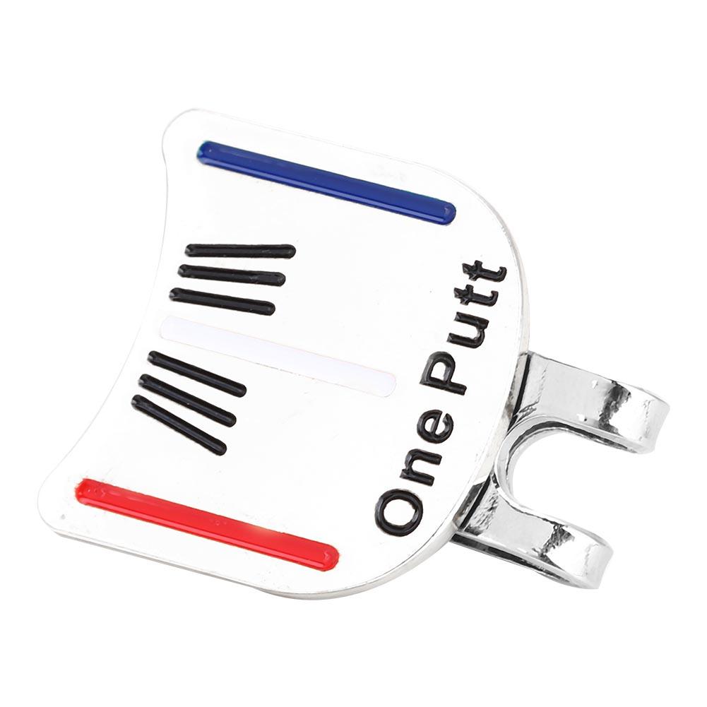 Ein Putt Langlebiger Metall Golf Mini Magnetischer Ballmarker Golfer Hut Visier Clip Zubehör (2 #)