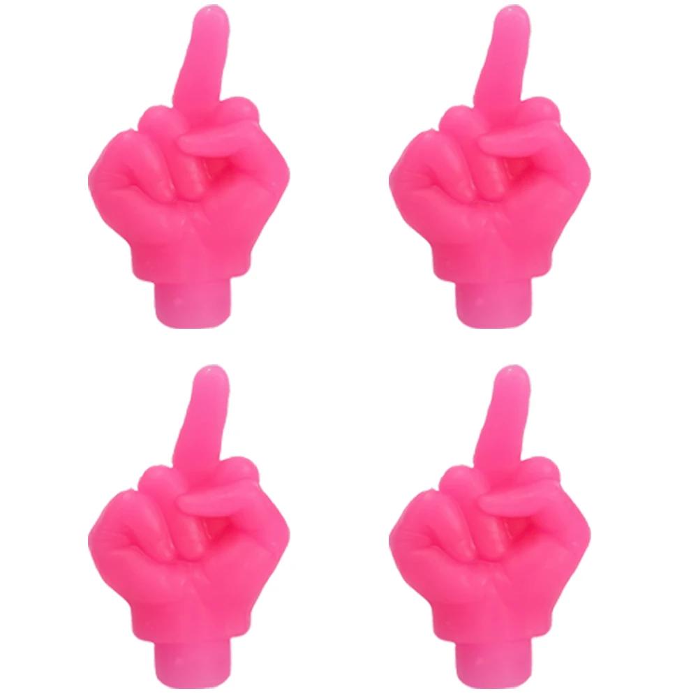 Araba Işıklı Vana Kapakları Araba Motosiklet Lastiği Su Geçirmez Toz Geçirmez Orta Parmak Vana Kapağı Araba Lastiği Göbeği Vana Sapı Işıklı Kapak