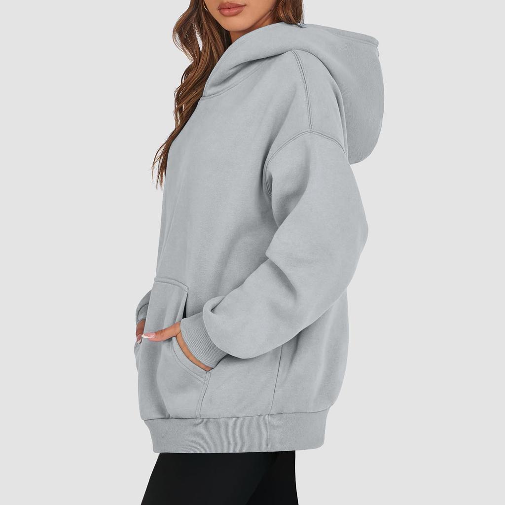 Women’s Oversized Fleece Hoodie Sweatshirt with Pocket, Casual Long Sleeve Pullover Warm Hooded Top for Fall Winter