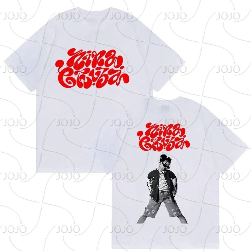 Nina Chuba Gira del Álbum 2025 Camiseta Estampada Hombre Mujer Ropa Hip Hop Camisetas de Manga Corta Moda Retro Camiseta Oversize