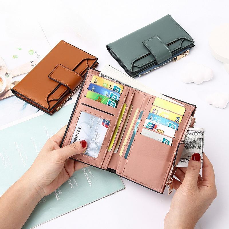 Women Long Wallet PU Leather Large Capacity Multi Card Holder Zipper Clutch Purse Coin Pocket Phone Wallet