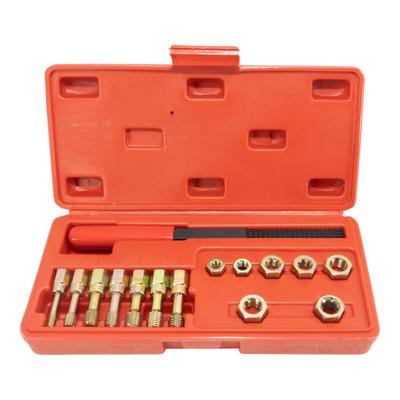 GOODRIG Tap and Die Set, 15-Piece Set for Bolt and Thread Repair, Tap and Thread Repair Kit, Double-Ended Thread Repair File Set, with Storage Case
