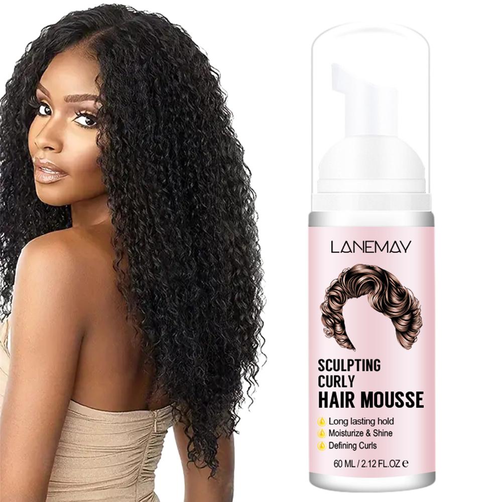 Hair Mousse-Moisturize to Dry,Crisp Hair-Keep Long Lasting Hold and Defining Curls-Make Hair More Supple,60ml