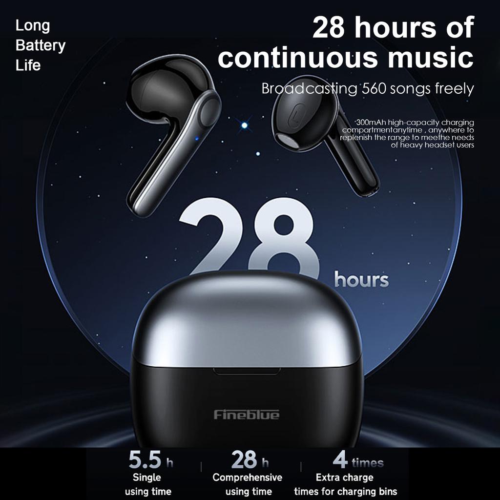 BT 5.3 Wireless Headphones Mini Smart  Sport Headset Earbuds