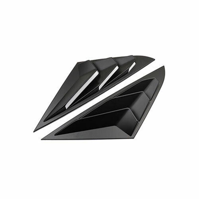 LH+RH Rear Side Window Vent Cover Trim For 2020-2023 Hyundai Sonata Matte Black