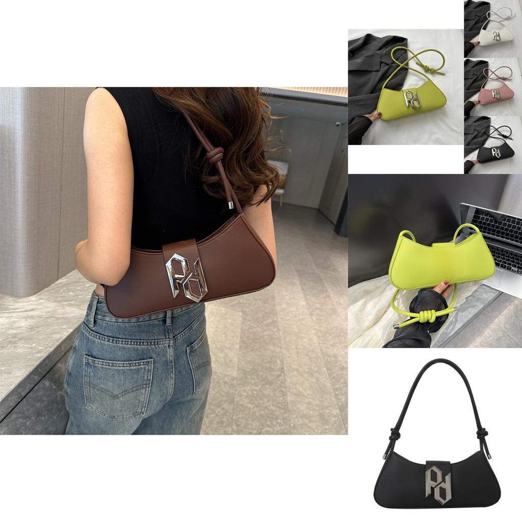 Stylish 2023 Pu Shoulder Bag Trendy Street Style Underarm Bag Popular Commuter Purse