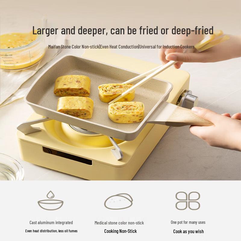 Supor Japanese Tamagoyaki Non-Stick Square Frying Pan