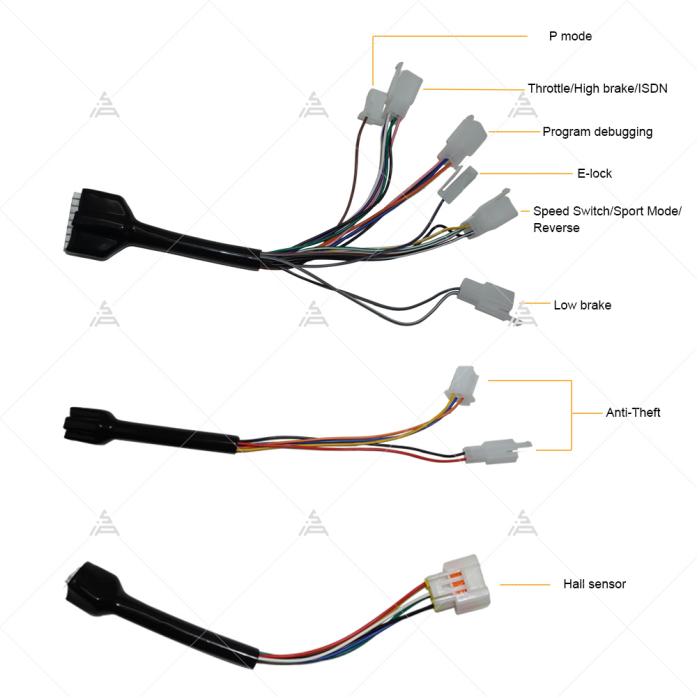 VOTOL EM100-2GTRP SV120GT 72V Picco 350A CAN BUS Controller per Moto Scooter Programmabile per Motore Elettrico QS
