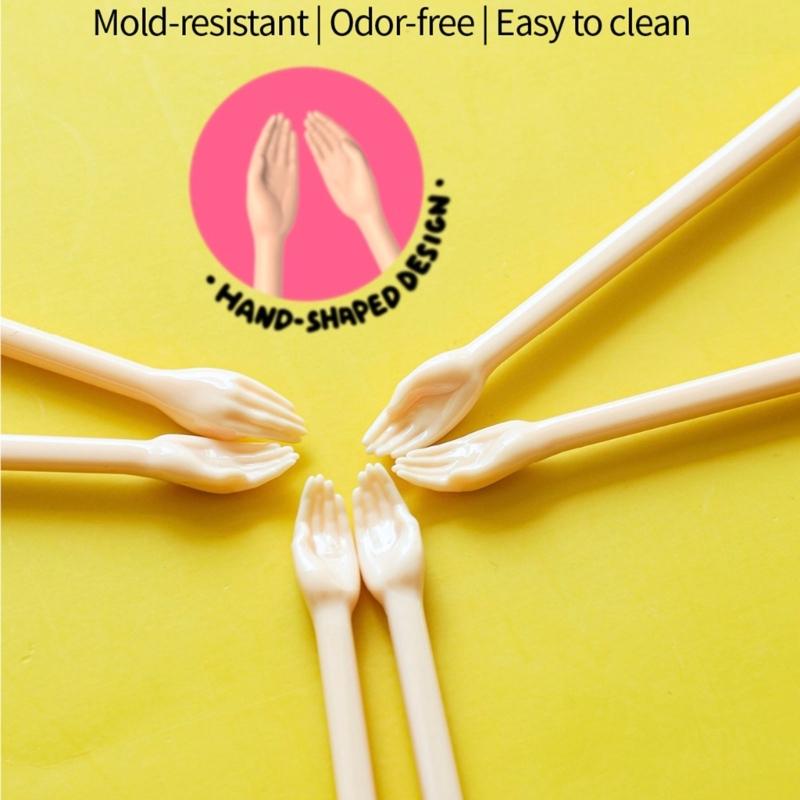 Ergonomic Hand Shape End Chopsticks Tool For Easy Handling Great For Travel Dining Plastic Eating Gripper Easy Cleaning