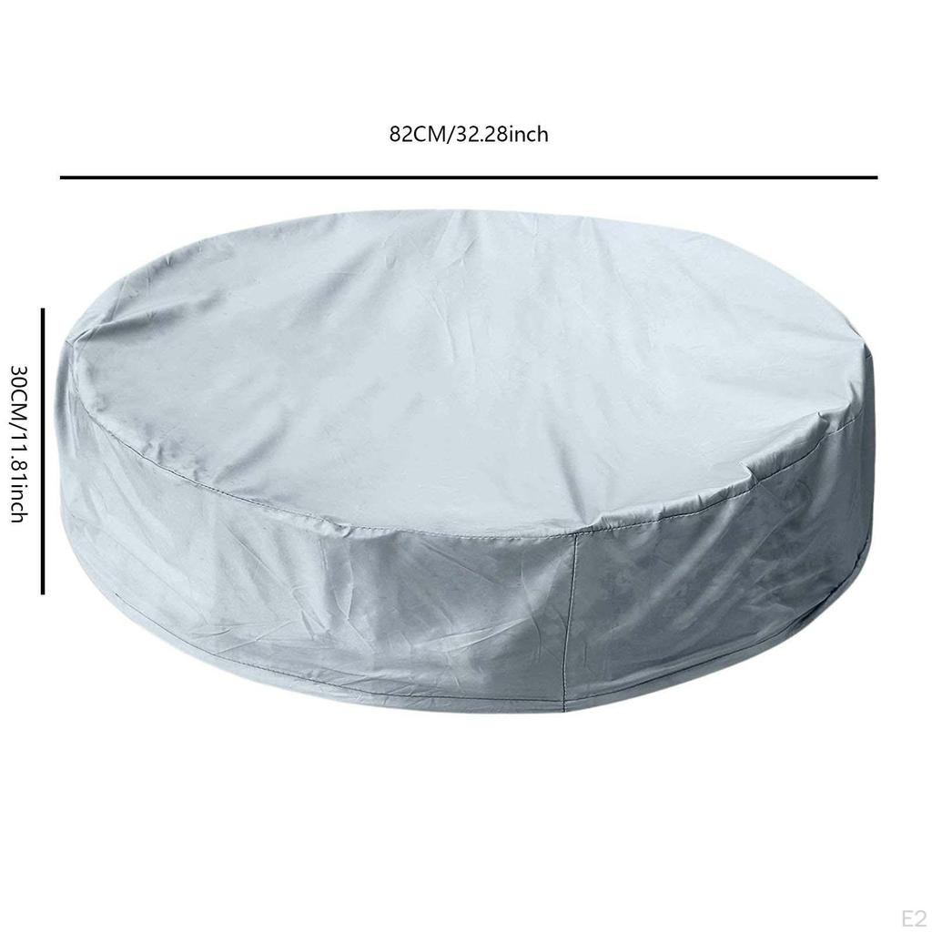 Round Pool Cover Canopy, Oxford Cloth Dustproof Waterproof Sandbox Protection