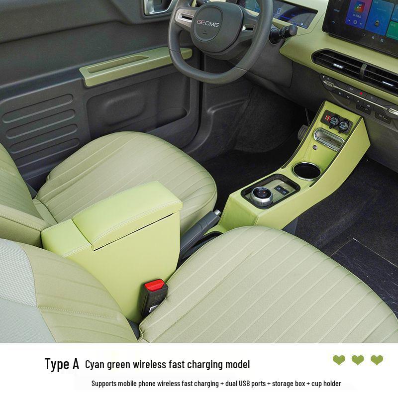 Panda Mini Armrest Box for Electric Vehicle Interior Modification