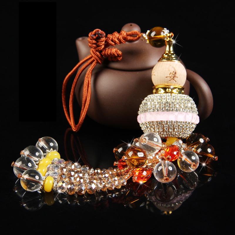 

Украшения для автомобильных подвесок Кристалл Алмаз Тыква Флакон духов Автомобильное зеркало заднего вида Подвески Автомобильный брелок для ключей Украшение