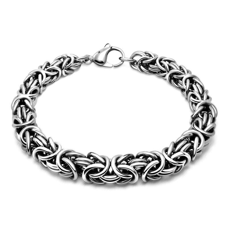 2026 European and American Personalized Woven Men's Bracelet Trendy Handmade Chain Fashion Jewelry