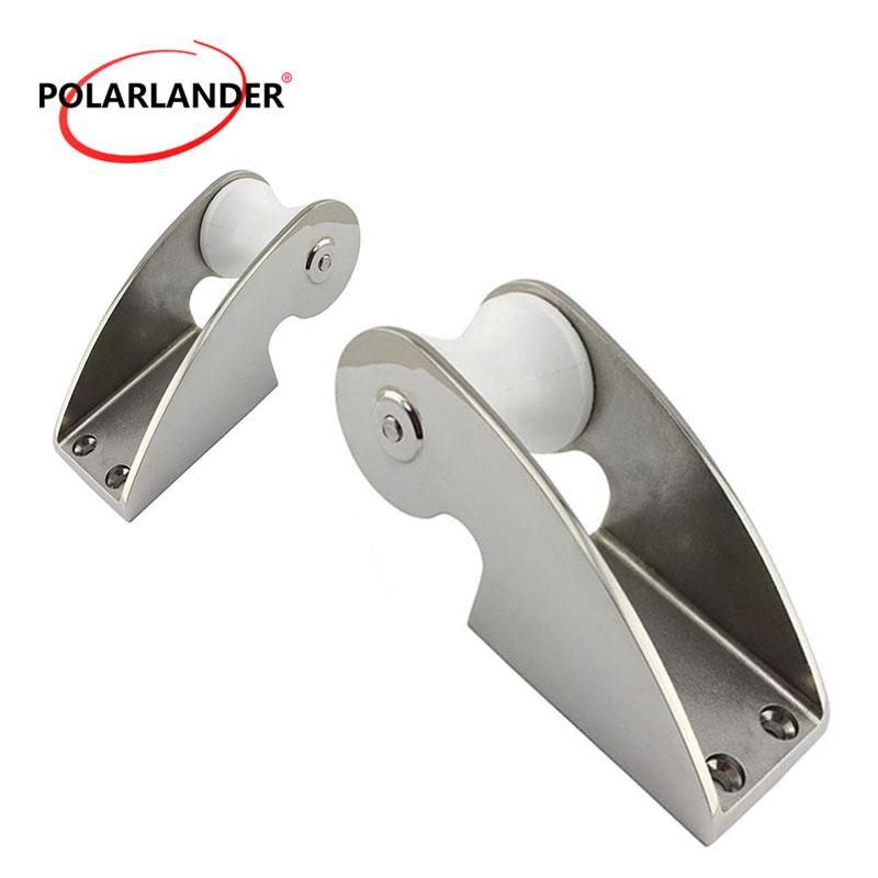 Marine Grade 316 Stainless Steel Fixed Anchor Bracket Rubber Roller for Boat Yacht Bow Anchor Marine Accessory