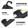 Two Lighting Modes COB Working Lamp Rechargeable Magnet Hook Portable Work Light Waterproof Magnetic Flashlight