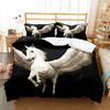 Running Unicorn Horse Bedding Set 3D Print Polyester Duvet Cover Single Twin Queen King Size for Home Decoration Birthday Gift