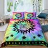 The Sun And Moon Duvet Cover Set Boho Mandala Floral Stars Starry Sky Nordic Comforter Cover,Constellation Bedding Set King Size