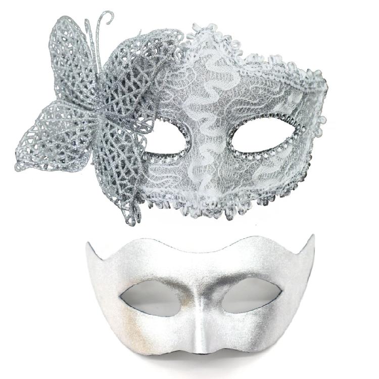 Couple Masquerade Mask for Men Women Halloween Wedding Half Face Masquerade Costume Mask Masquerade Costume Accessory