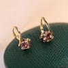1 Pair Drainage Earrings for Women Simple Zircon Hoop Earrings Fashion Jewelry Gifts