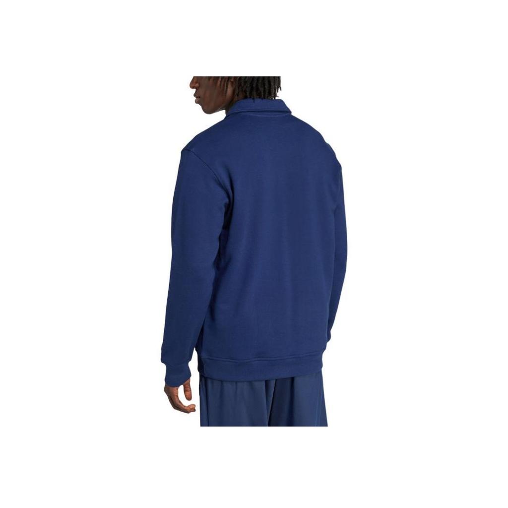 adidas Originals Loose FW25 Varsity Half-Zip Long Sleeve Polo Shirt Men Tops JX8173