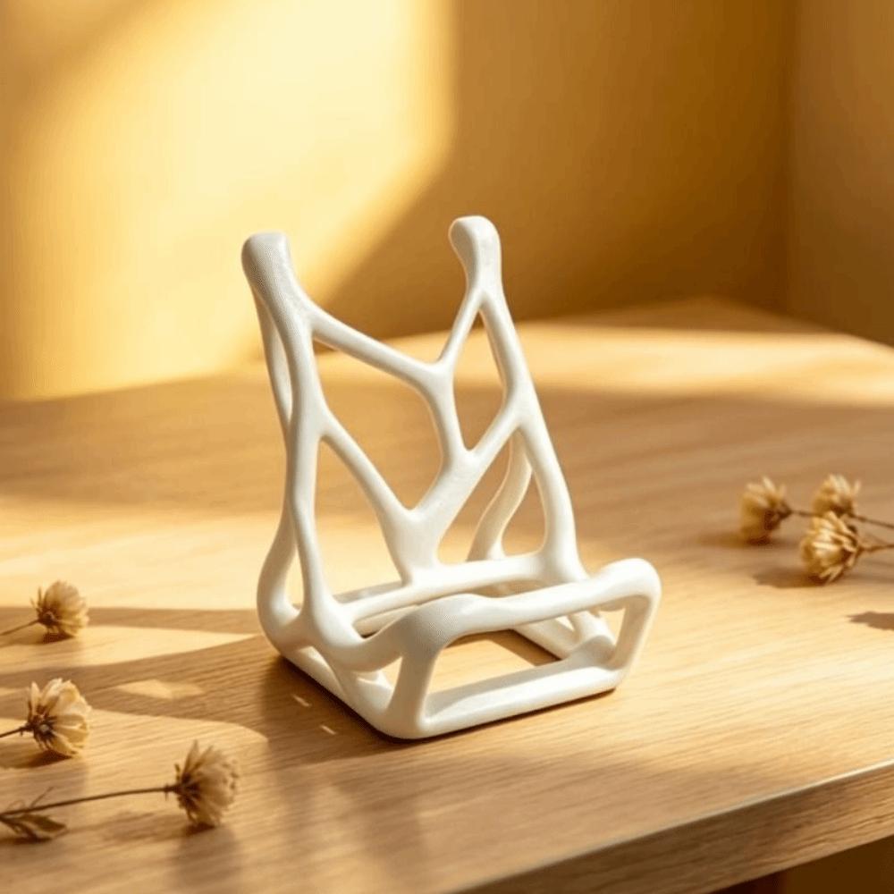 Hands-free Viewing Skeleton Bone Phone Stand Hollow Streamlined Card Books Stand Home Decor