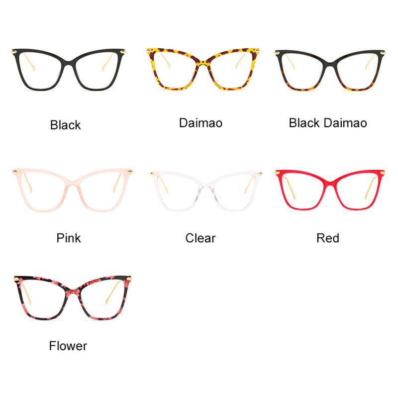 Fashion Cat Eye Womans Reading Glasses Prescription Lens Oversized Women Transparent Glasses Elderly Readers Eyeglasses Frames