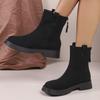 Winter Round Toe Suede Comfortable Casual Riding Boots Fashionable New Style Elegant Thick Sole Anti Slip Work Boots for Women