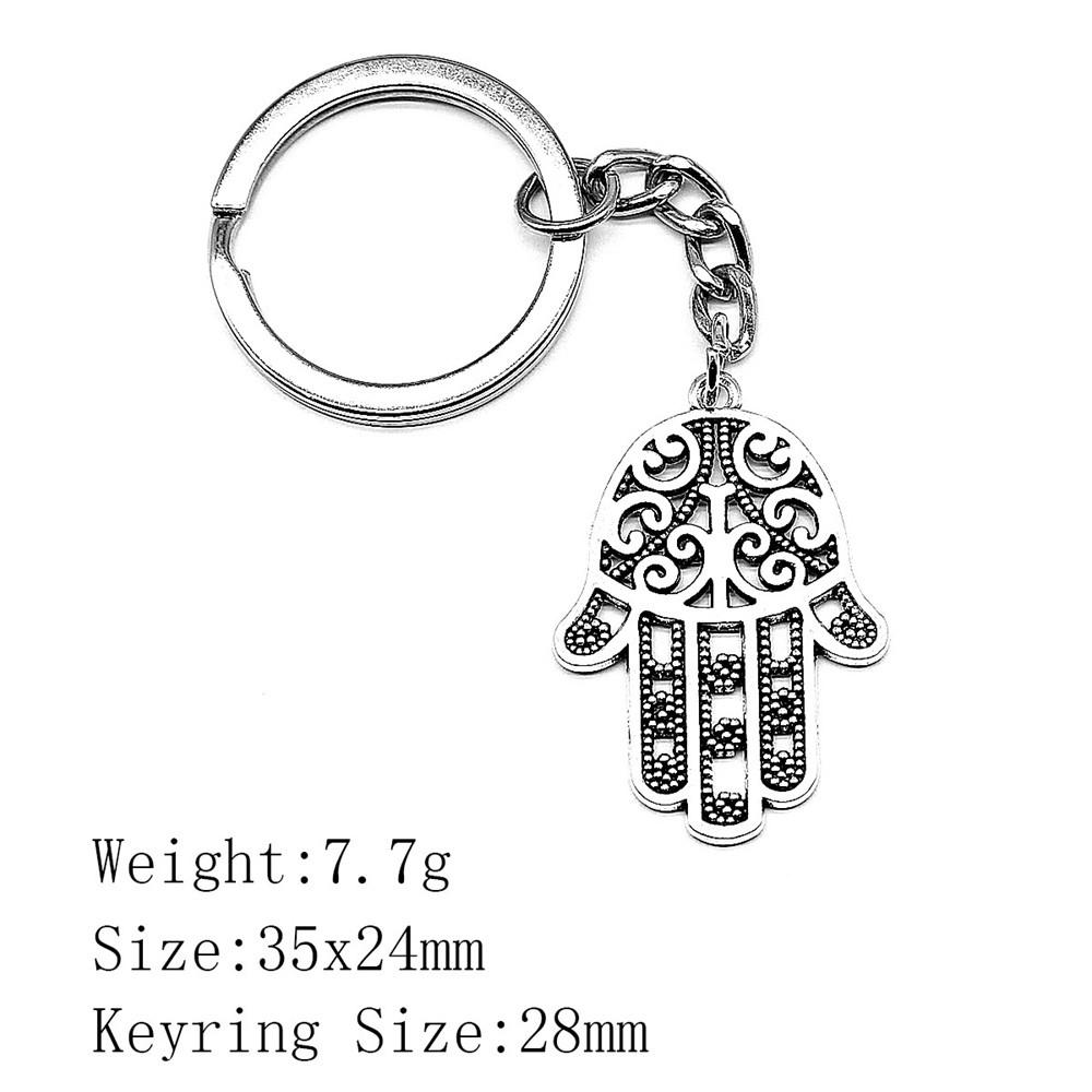 Back To School Bag Keyring Hamsa Hand Eye Of Horus Key Ring Ornaments For Home Cool Keychain
