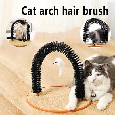 Kedi Oyuncakları Kemerli Saç Fırçası Kedi Masaj Aleti Peluş Fare Oyuncak ve Kedi Tırmalama Tahtası ile Evcil Hayvan Tüy Fırçası Evcil Hayvan Oyuncakları İnteraktif
