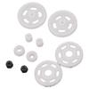 RC Motor Pinion Gear Set White Lightweight for Axial SCX24 124 Remote Control Model Vehicle