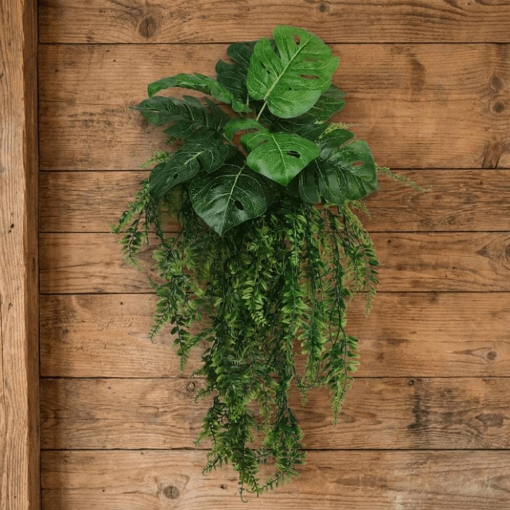 Real Touch Artificial Persian Fern Leafs UV Resistant Fake Trailing Greenery Outdoor Garden